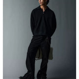 Two Tone Split Collar Polo Tees