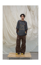 Deconstructed Patchwork Two-in-One T-Shirt