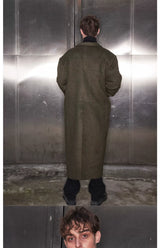 British Style Loose Long Wool Coat