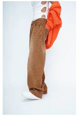 Men's Brown Vintage Wide Leg Jeans