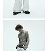 White Double Waistband Studded Straight Jeans