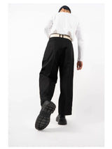 Men's Multicolor Loose Straight Cropped Pants