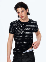 Men's Star Print Street Tee
