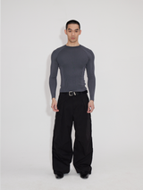 Lightweight Ribbed Knit Long Sleeve