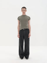 Lightweight Ribbed Short Sleeves