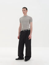 Lightweight Ribbed Short Sleeves