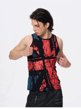 Men's Union Jack Print Cotton Tank
