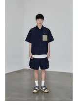 Magnetic Belted Elastic Multi-pocket Shorts