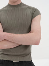 Lightweight Ribbed Short Sleeves