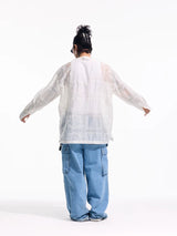 Long-Sleeve Embroidered Lyocell Shirts