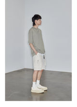 Magnetic Belted Elastic Multi-pocket Shorts