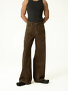 Men's Brown Vintage Wide Leg Jeans
