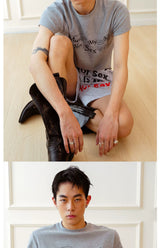 Unisex Vintage Striped Letter Print Boxers