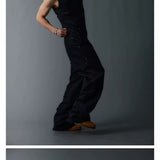 Black Double Layer Slim Tank Top