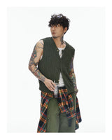 Forest Green Skin-friendly Knit Vest