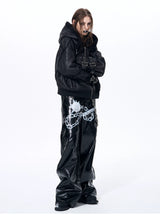 Men's Dual Hood Bomber Puffer Jacket