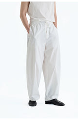 SUPIMA Nylon Drawstring Curved Casual Pants