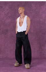 Men's Colorful Deep V Sports Tank