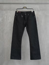 Heavy Black Boot-Cut Jeans