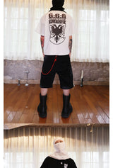 Two-Tone Shield Print Tee