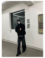 Men's Double Zipper Wool Jacket