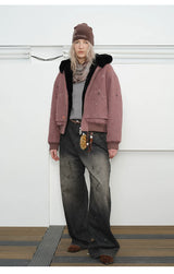 Men's Splatter Canvas Padded Jacket