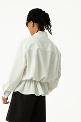 Men's White Striped Long Sleeve Shirt
