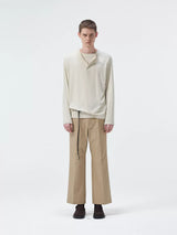 Long Sleeve Linen Tencel Blend Tees