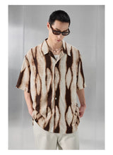 Printed Short Sleeve Cuban Collar Shirt