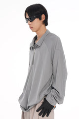Men's Three-color Turtleneck Zip Long-sleeve Tees