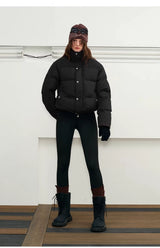 Men's Embossed Stand Collar Down Jacket