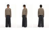 Shawl Collar Ribbed Cardigan