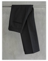 Wrinkle-Resistant Wool Straight Leg Slit Pants