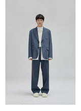 Vintage Pleated Wide Waist Casual Pants