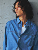 Okayama Washed Long-Staple Cotton Denim Shirt