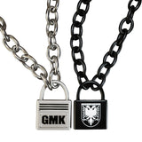 Adjustable Two-tone Punk Lock Chain Necklace