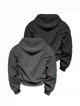 Zipper Jacquard Raglan Hoodie