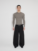 Lightweight Ribbed Knit Long Sleeve
