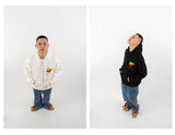 Loose Rainbow Heart Couple Hoodies