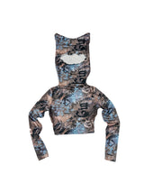 Cat Ear Print Y2K Crop Set