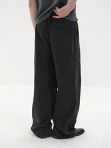 Sand Washed Pleated Tencel Pants