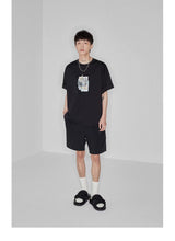 Plaid Multi-Pocket Elastic Waist Shorts