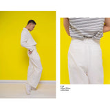 Double Belt Metal Buckle Casual Pants