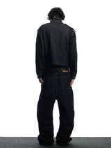 American Vintage Loose Button Denim Jacket