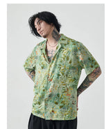 Loose Short Sleeve Hawaiian Shirt
