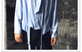 Blue Bow Tie Long Sleeve Shirt