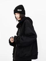 Thick Beanie With Hand-sewn Metal Plaque