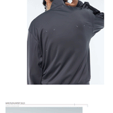 Two-Color Stretchy Cooling Quick-Dry Zip Sweatshirt