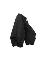 Balloon Pleated Acetate Tencel Cropped Pants
