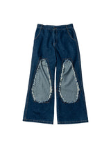 High Waisted Wide Leg Ripped Jeans